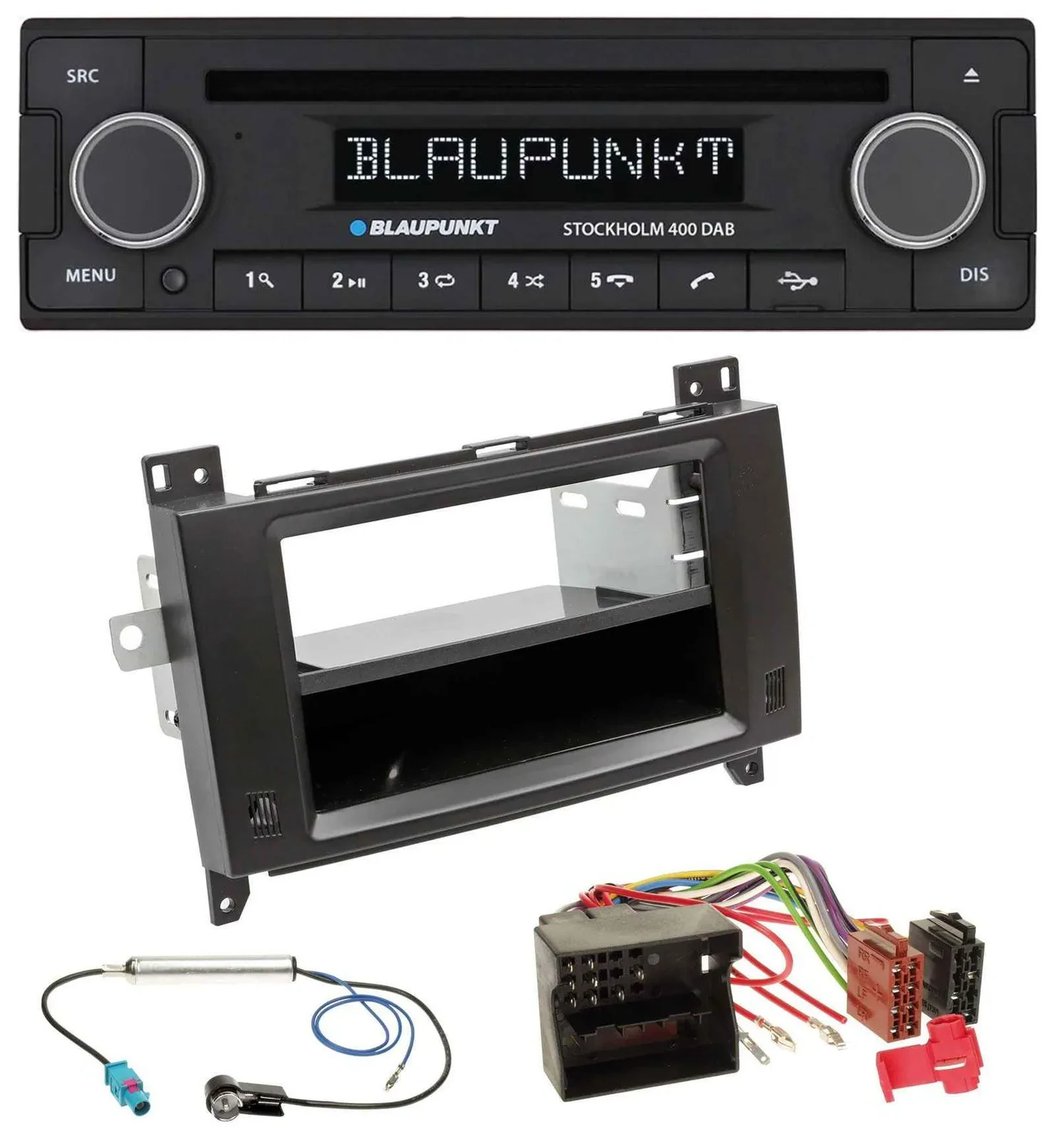 Blaupunkt MP3 Bluetooth DAB CD USB Autoradio für Mercedes Viano Vito 06-14 schwa