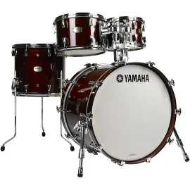 Yamaha Absolute Hybrid Maple 4-Piece Shell Pack W/22" Bass Drum Classic Walnut