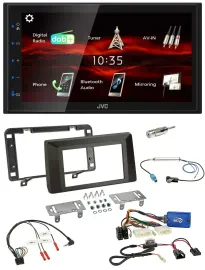 JVC USB Bluetooth Lenkrad DAB 2DIN Autoradio für Dacia Duster ab 2021