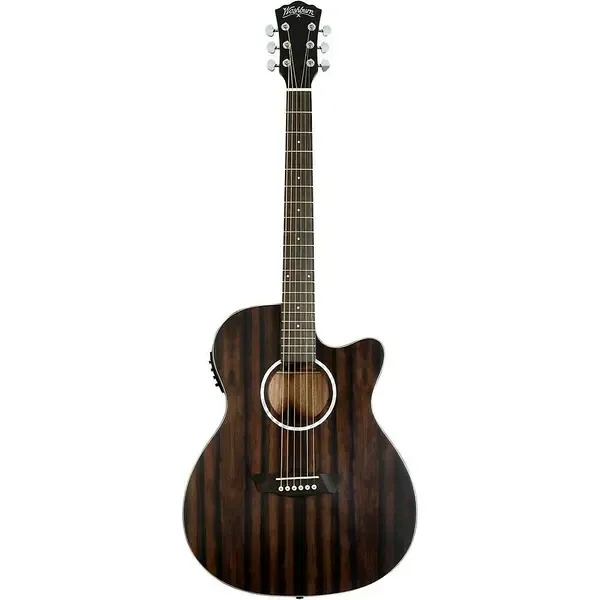 Электроакустическая гитара Washburn Deep Forest Ebony ACE Natural Matte