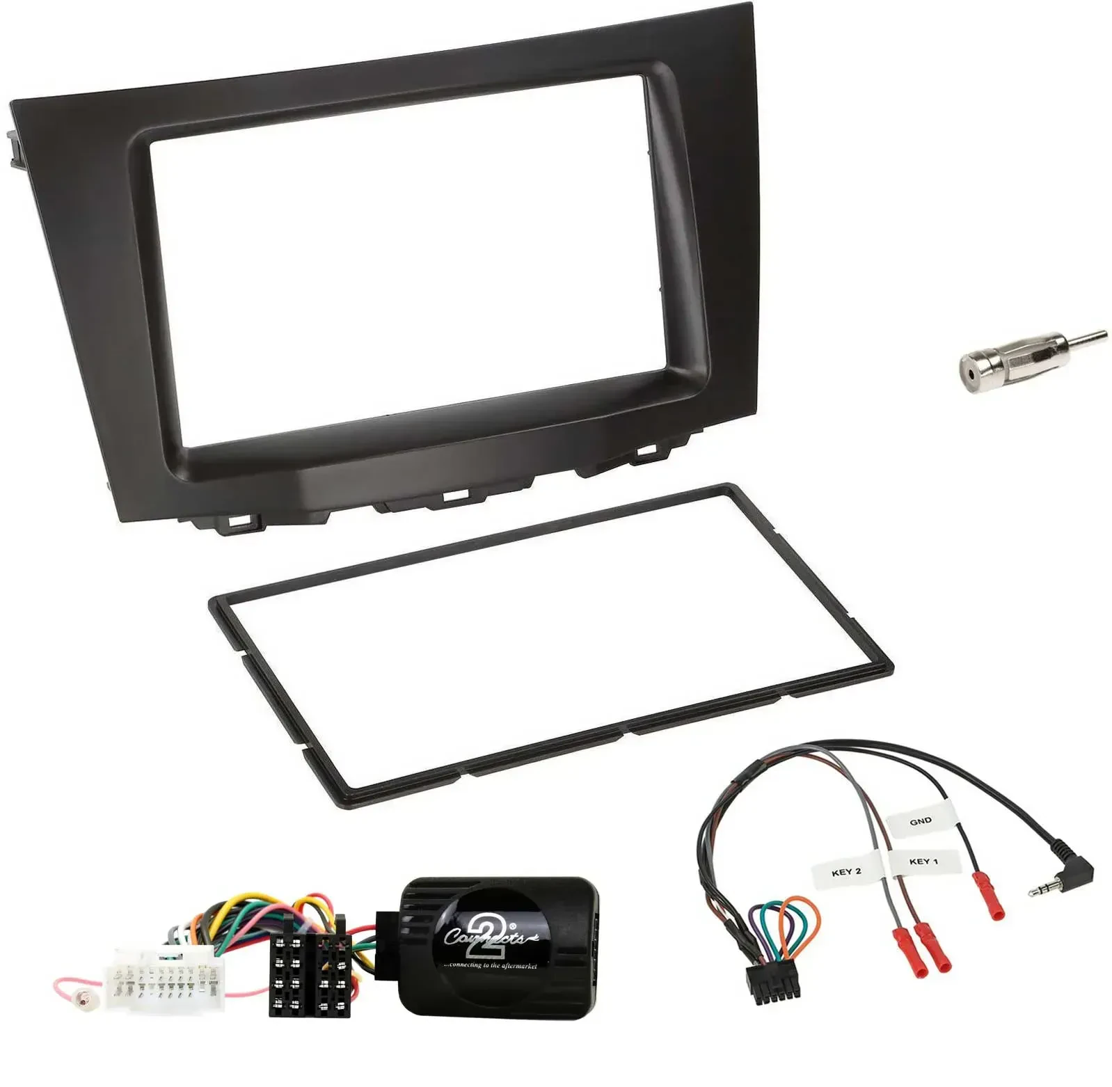 Einbauset Lenkradadapter Doppel DIN Autoradio für Suzuki Kizashi ab 2010