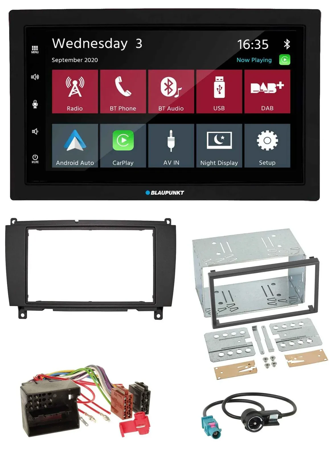 Blaupunkt DAB Bluetooth USB MP3 2DIN Autoradio für Mercedes CLK C209 A209 04-10