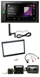 Автомагнитола Pioneer 2-DIN DAB Bluetooth MP3 для Citroen C2/C3/Berlingo/Jumpy