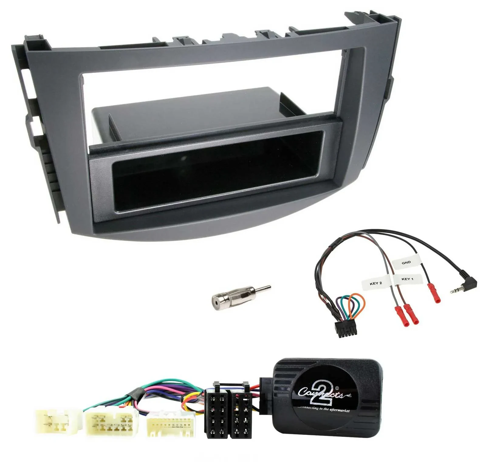 Einbauset Lenkradadapter DIN Autoradio für Toyota RAV-4 2006-2011