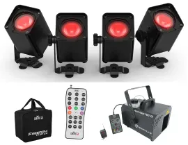Прожектор Chauvet DJ FREEDOM H1 IP ILS (набор, 4 шт.), RGBWA+UV, для помещений и улицы, с хейзером ROCKHAZE 700 V2