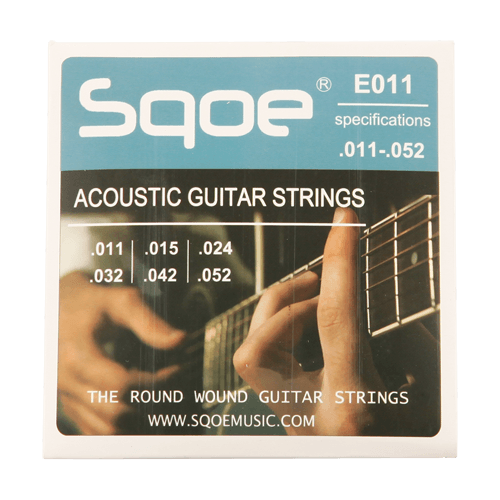 Струны для акустической гитары Sqoe QX SQ E011 Bronze 11-52