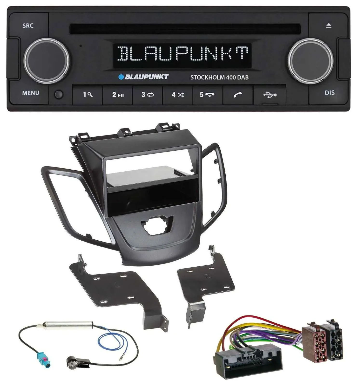 Blaupunkt MP3 Bluetooth DAB CD USB Autoradio für Ford Fiesta 10-17 JA8 ohne Disp