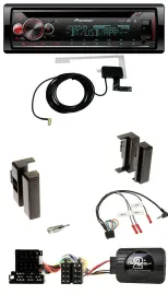 Pioneer DAB CD Lenkrad USB Bluetooth Autoradio für Audi A4 B5 bis 99 A6 C4 bis 9