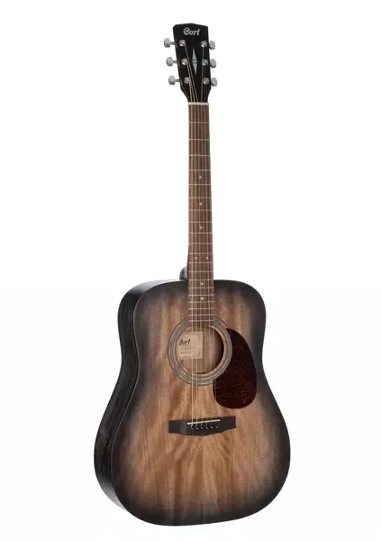 Акустическая гитара Cort Earth60M Dreadnought Open Pore Trans Black Burst