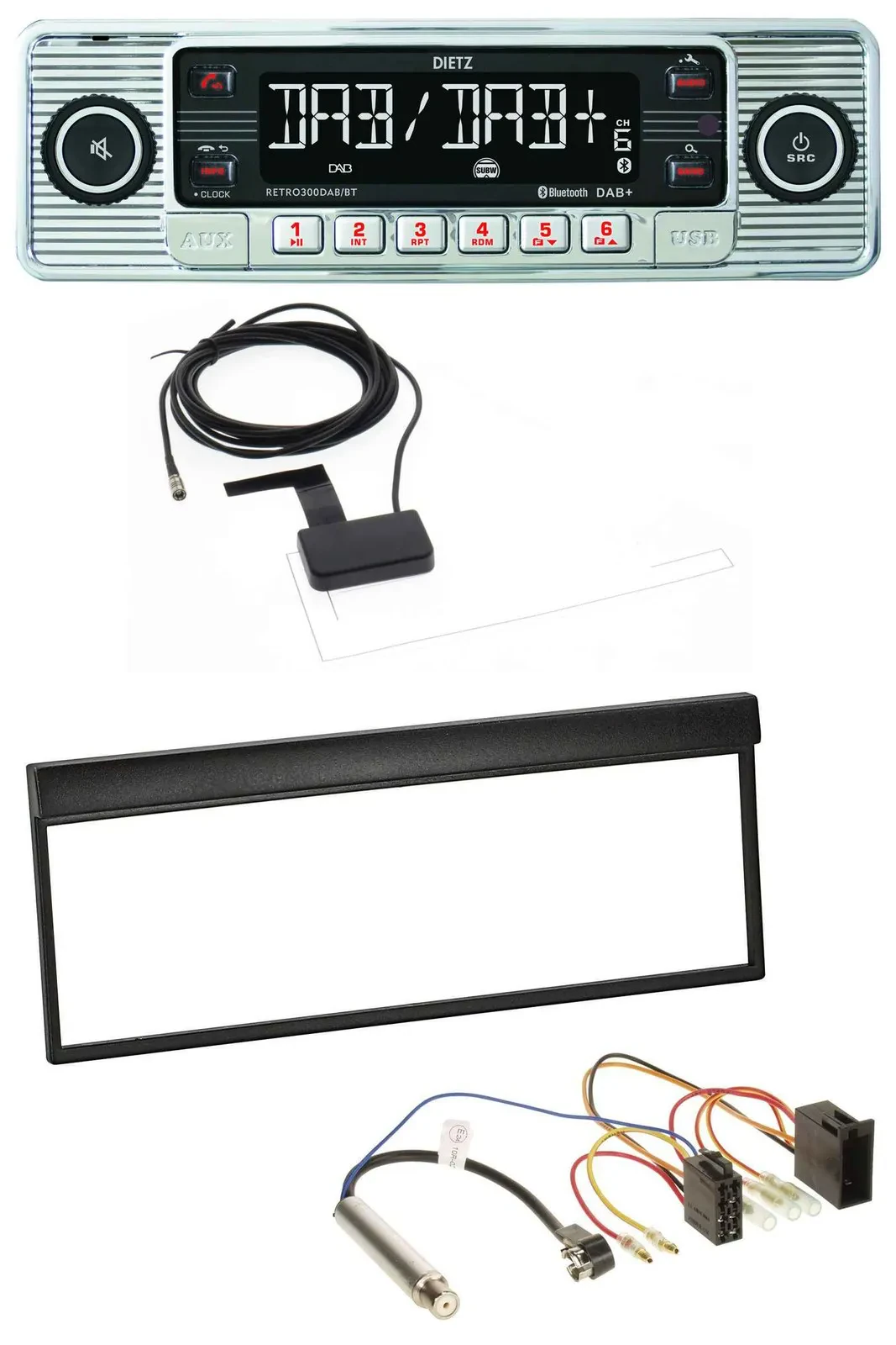 Dietz Bluetooth USB MP3 DAB Autoradio für Skoda Fabia (bis 2003)