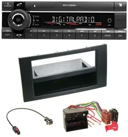 Kienzle Bluetooth MP3 USB DAB Autoradio für Ford Focus Fiesta 04-08 schwarz