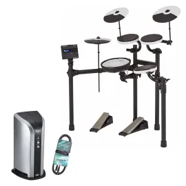Roland TD-02KV E-Drum elektronisches Schlagzeug mit PM-03 Drum-Monitor und Kabel