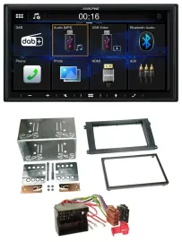 Alpine Bluetooth 2DIN MP3 DAB USB Autoradio für Porsche Cayenne 2007-2010
