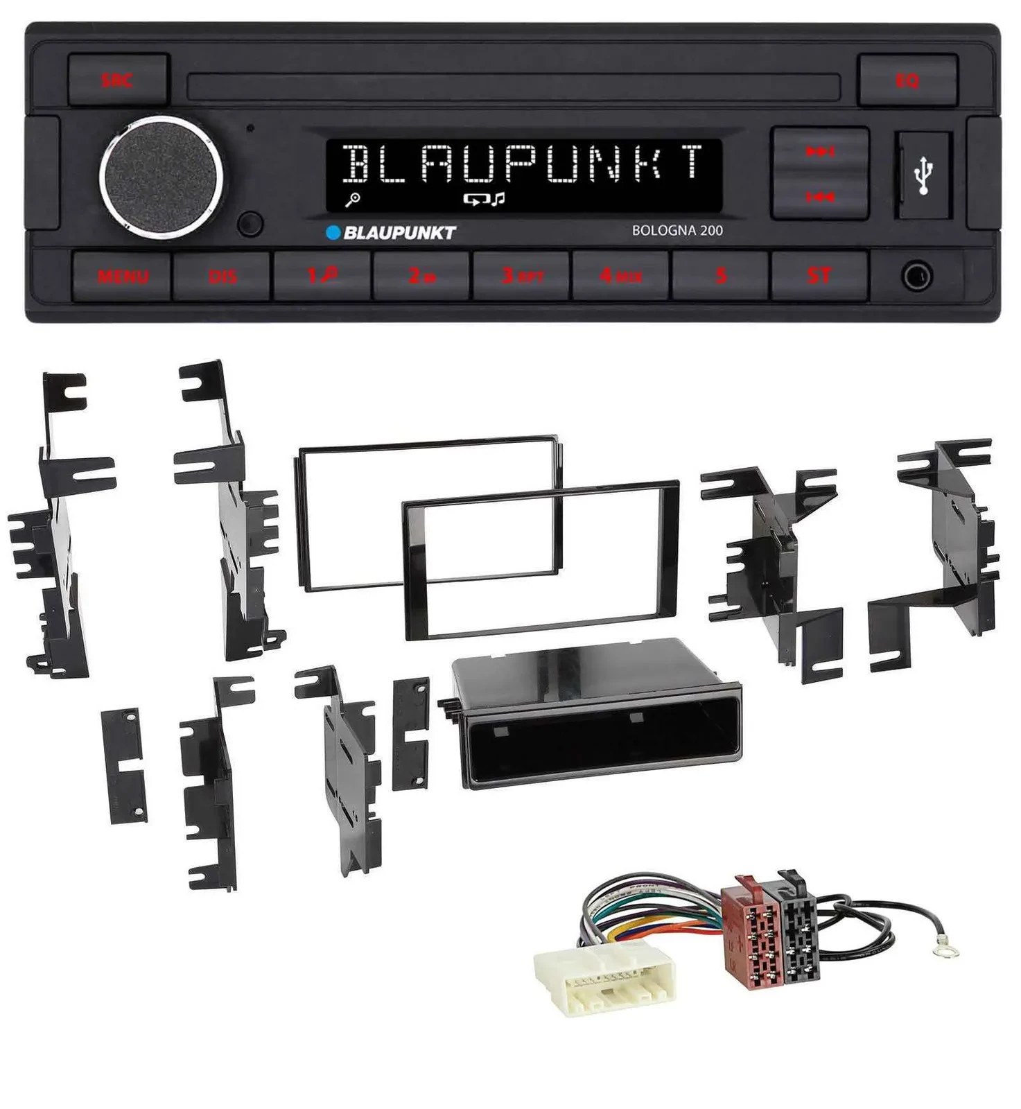 Blaupunkt MP3 AUX USB 1DIN Autoradio für Nissan Cube ab 09 Frontier ab 13 Juke a