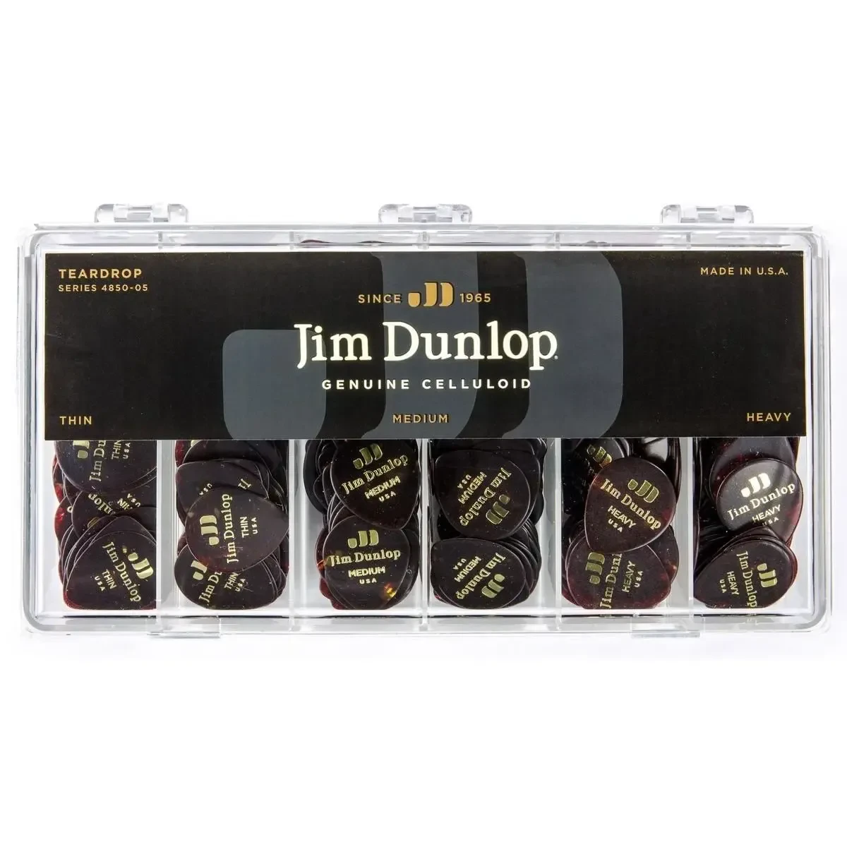 Медиаторы Dunlop Celluloid Shell Teardrop Display 485005