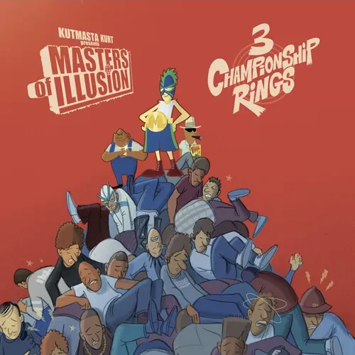 Виниловая пластинка Kutmasta Kurt - Masters of Illusion: 3 Championship Rings [New 7" Vinyl] Ltd Ed