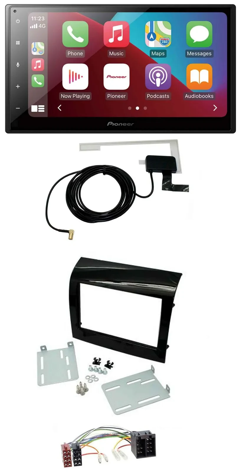 Pioneer USB Bluetooth DAB MP3 2DIN Autoradio für Fiat Ducato 11-21 Peugeot Boxer