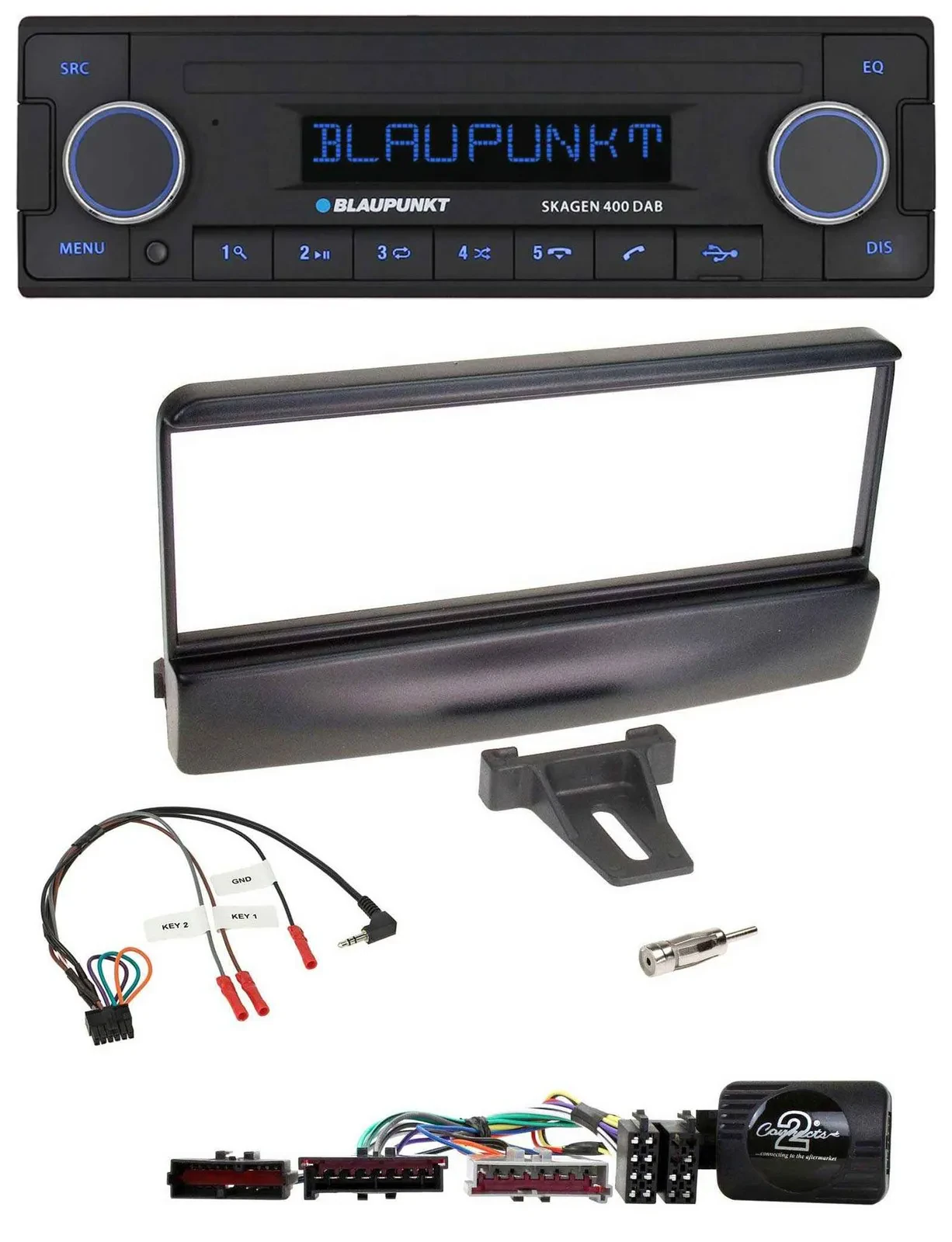 Blaupunkt DAB USB Bluetooth Lenkrad Autoradio für Ford Mondeo 2000-02 schwarz