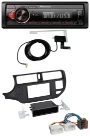Автомагнитола для Kia Rio (UB 2011–2014) Pioneer 1-DIN MP3 DAB USB AUX черная