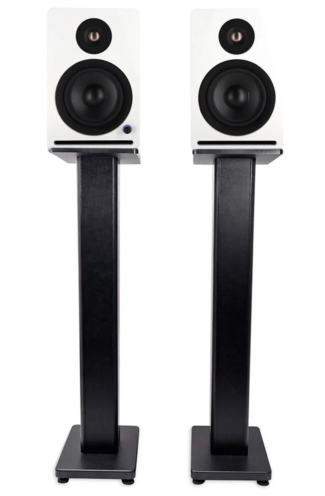 Студийные мониторы активные Rockville APM5W v2 5.25" белые, USB, Bluetooth (набор, пара) со стойками 36"