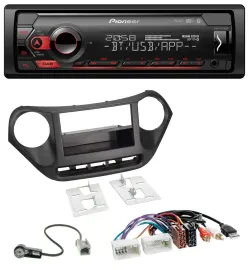 Pioneer MP3 USB DAB Bluetooth Autoradio für Hyundai i10 (ab 2013) AUX USB