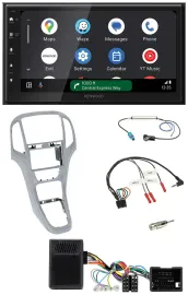 Автомагнитола Kenwood 2DIN DAB, Bluetooth, USB, совместимая с кнопками на руле, для Opel Astra J (с 2009)