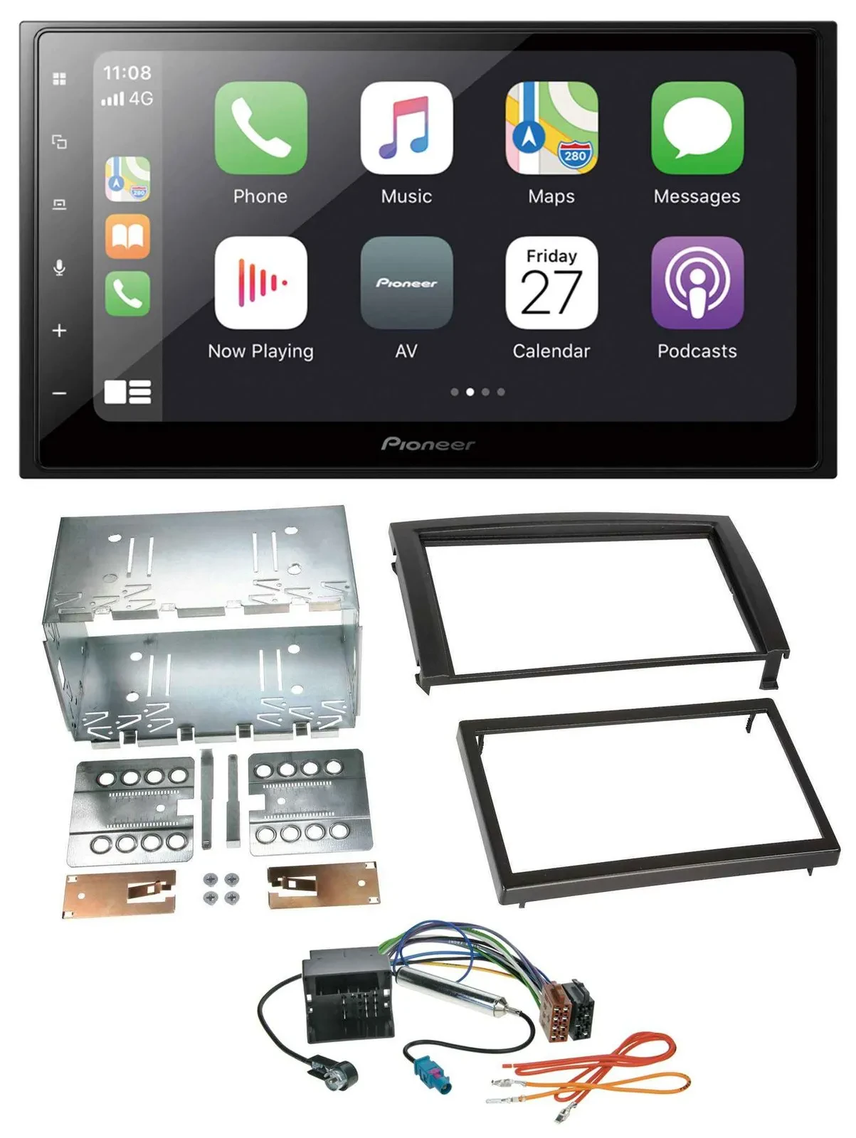 Pioneer MP3 Bluetooth DAB 2DIN USB Autoradio für Skoda Fabia 6Y Facelift 2004-20