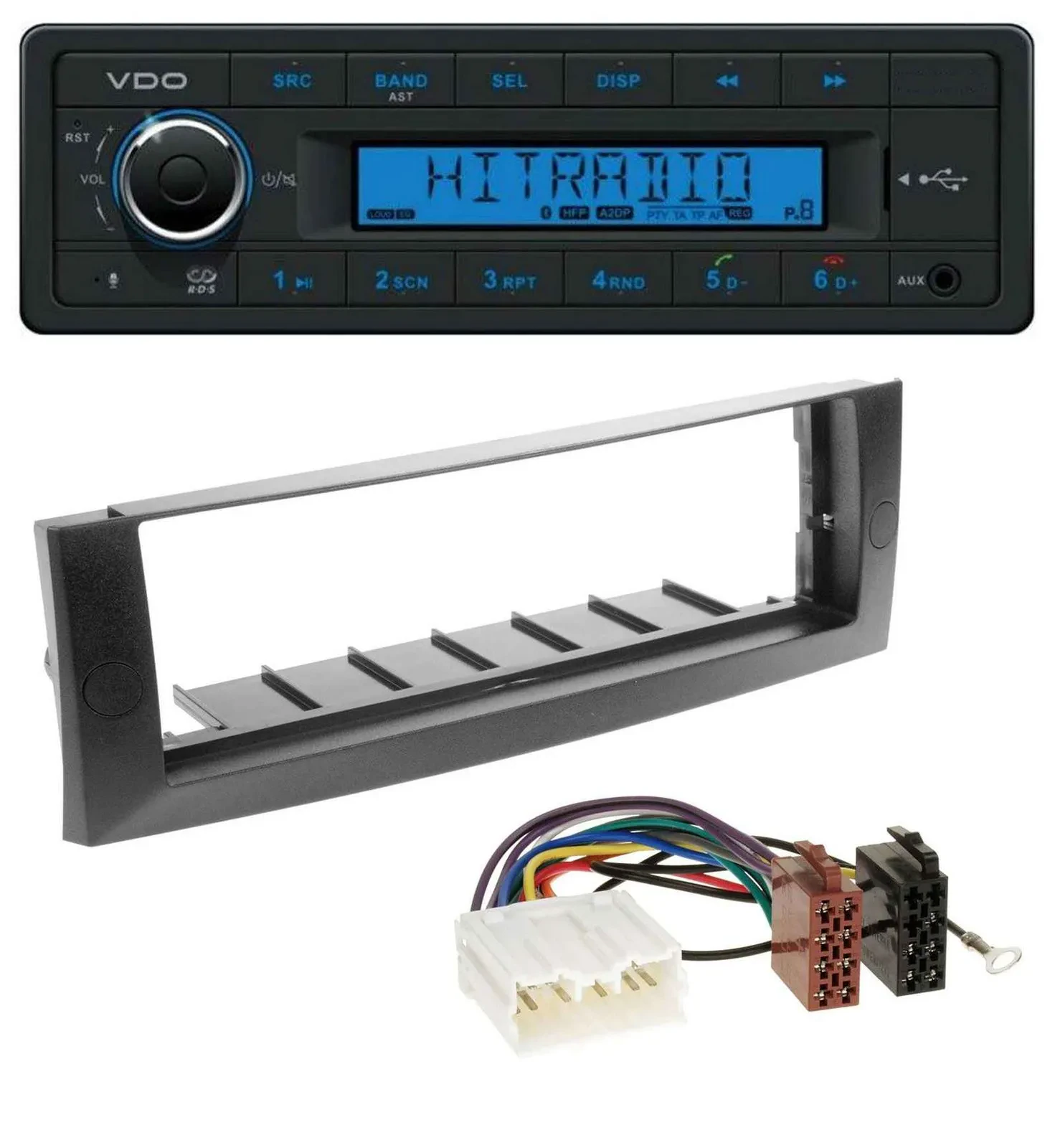 VDO AUX Bluetooth USB MP3 Autoradio für Mitsubishi Colt (2004-2008)