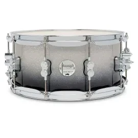 PDP Concept Maple Snare Drum w/Chrome Hardware 14 x 6.5 in. Silver to Black Fade