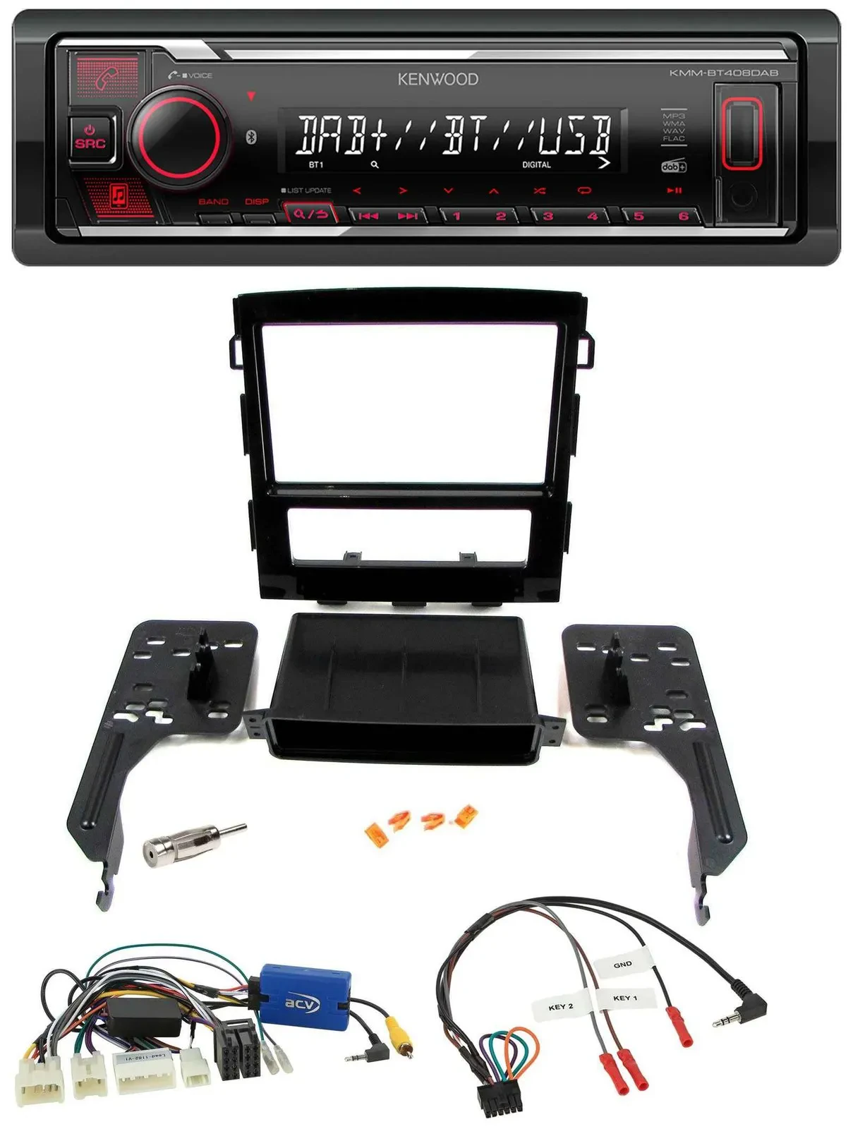 Kenwood Lenkrad Bluetooth USB DAB Autoradio für Subaru Impreza ab 2018