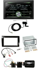 Pioneer CD USB Lenkrad Bluetooth 2DIN DAB Autoradio für Fiat Bravo 2007-2014