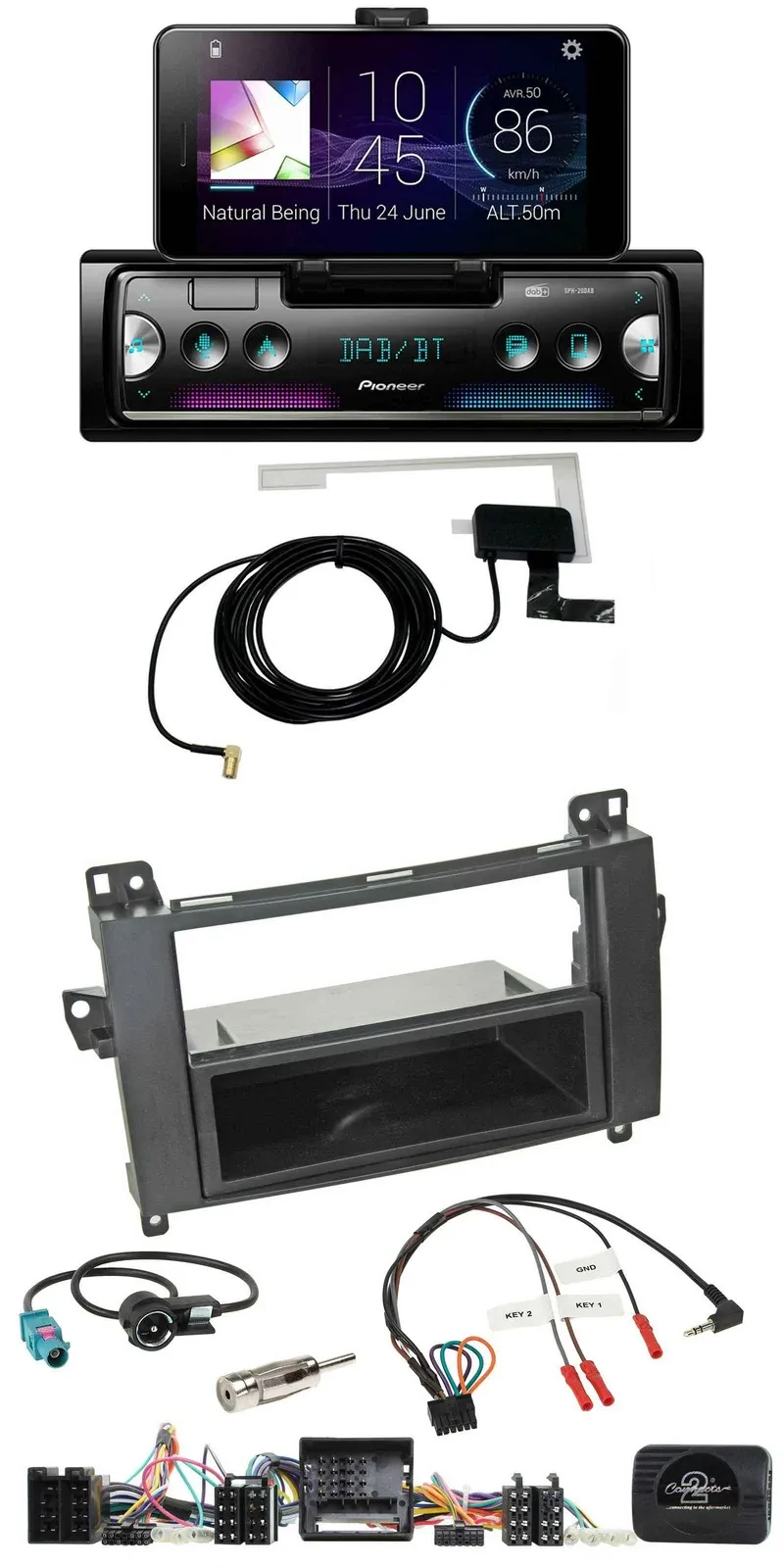 Pioneer DAB Bluetooth Lenkrad USB Autoradio für Mercedes Vito Viano W639 Audio 5