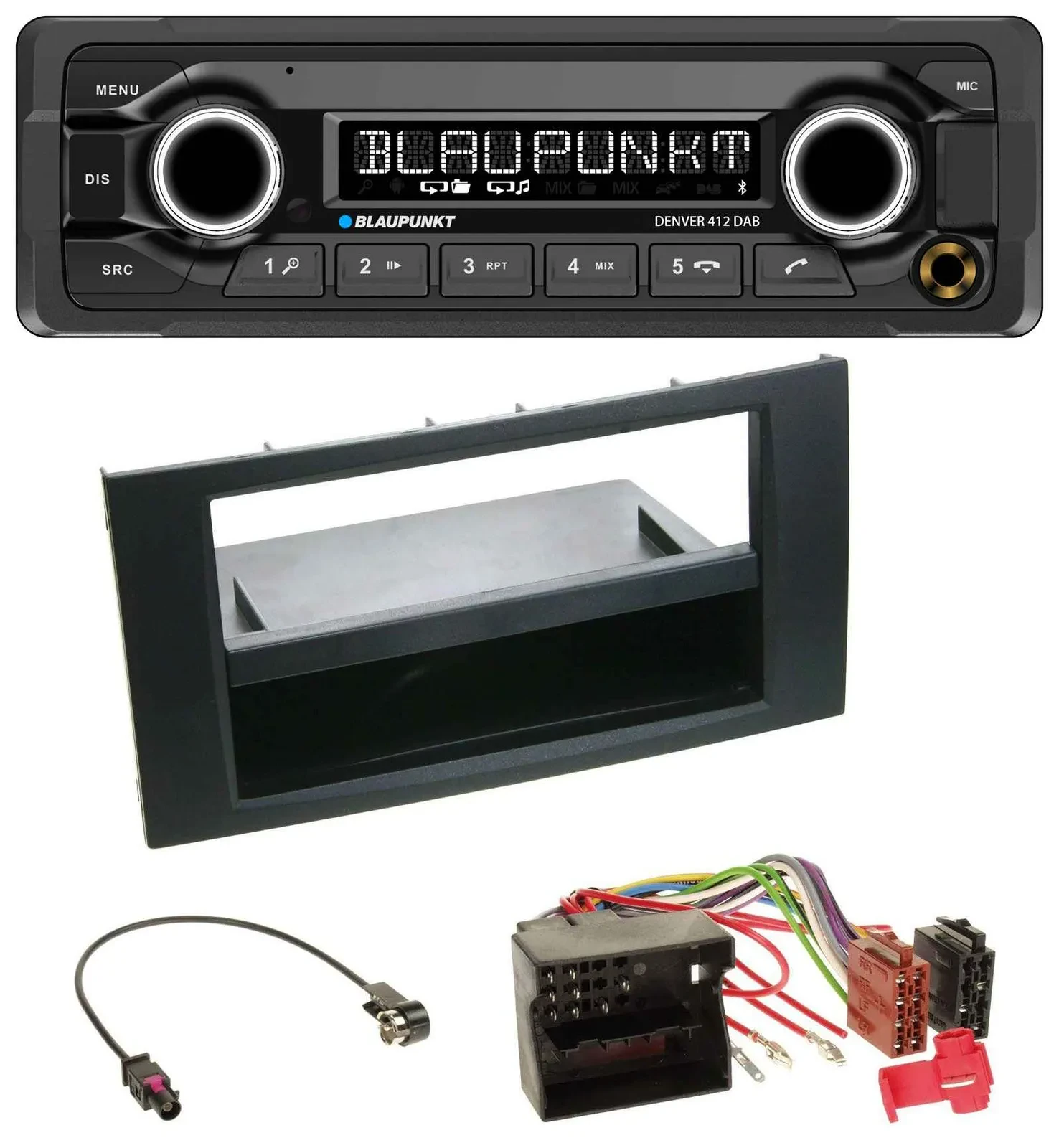 Blaupunkt Bluetooth DAB MP3 USB Autoradio für Ford Focus C-Max S-Max Galaxy 03-0