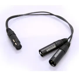Whirlwind 1.5' XLR Female to 2 XLR Male Y Adapter Cable #YX2M