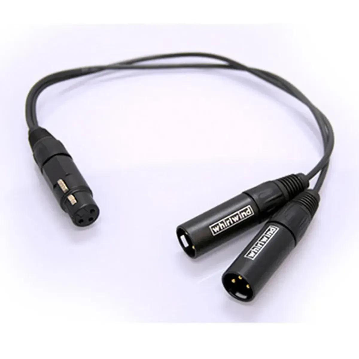 Микрофонный Y-кабель Whirlwind YX2M XLR (F) → 2 x XLR (M), 18"