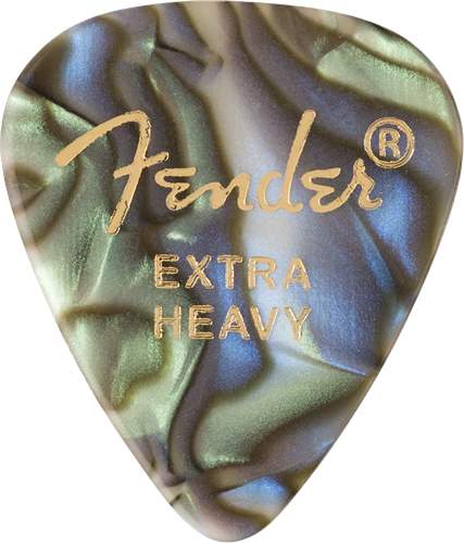 Медиаторы FENDER 351 Shape Premium Picks Extra Heavy Abalone 12 Count, 12 штук, 1.2 мм