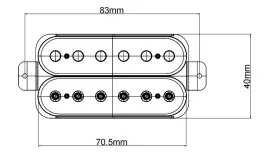 MHN-3 Звукосниматель для электрогитары, хамбакер, нековый, Smiger