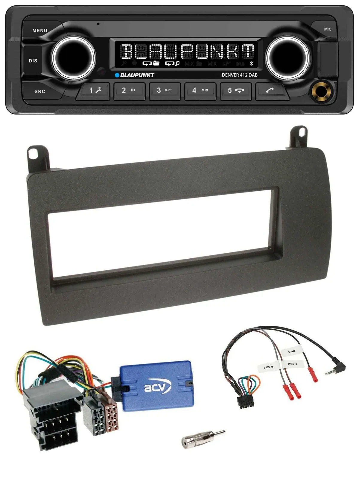 Blaupunkt Bluetooth DAB Lenkrad USB Autoradio für Rover 75 (2003-2005)
