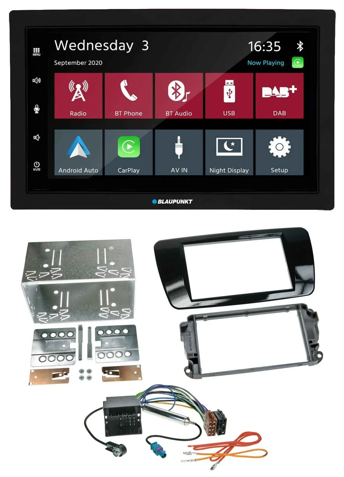 Blaupunkt DAB Bluetooth USB MP3 2DIN Autoradio für Seat Ibiza ab 08 Klavierlack-