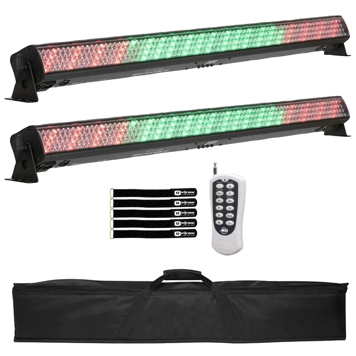 Eliminator Lighting Mega Bar RGBA EP Linear Fixture 2-Pack with Remote idjnow