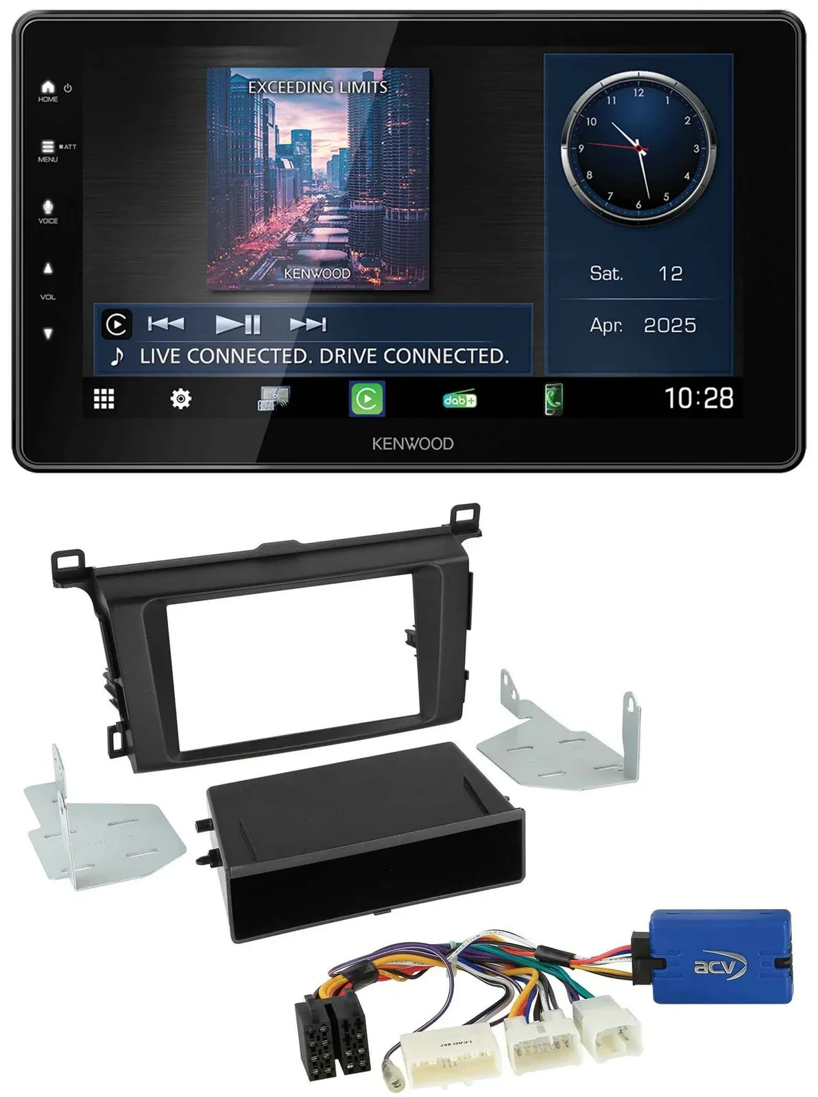 Автомагнитола для Toyota RAV4 Kenwood Bluetooth USB DAB MP3 (с 2013)