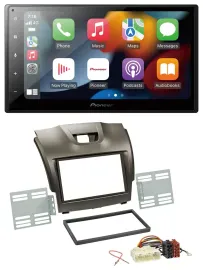 Pioneer DAB Bluetooth 2DIN USB MP3 Autoradio für Isuzu D-Max ab 2012 grau
