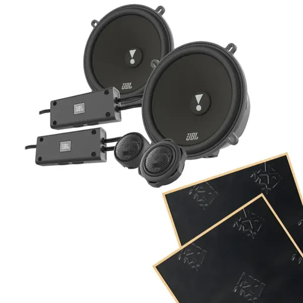 JBL Stadium 52CF 5.25" 2-Way Component Car Speakers + Sound Damping
