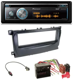 Pioneer MP3 DAB USB CD Bluetooth Autoradio für Ford Mondeo S-Max 07-14 schwarz