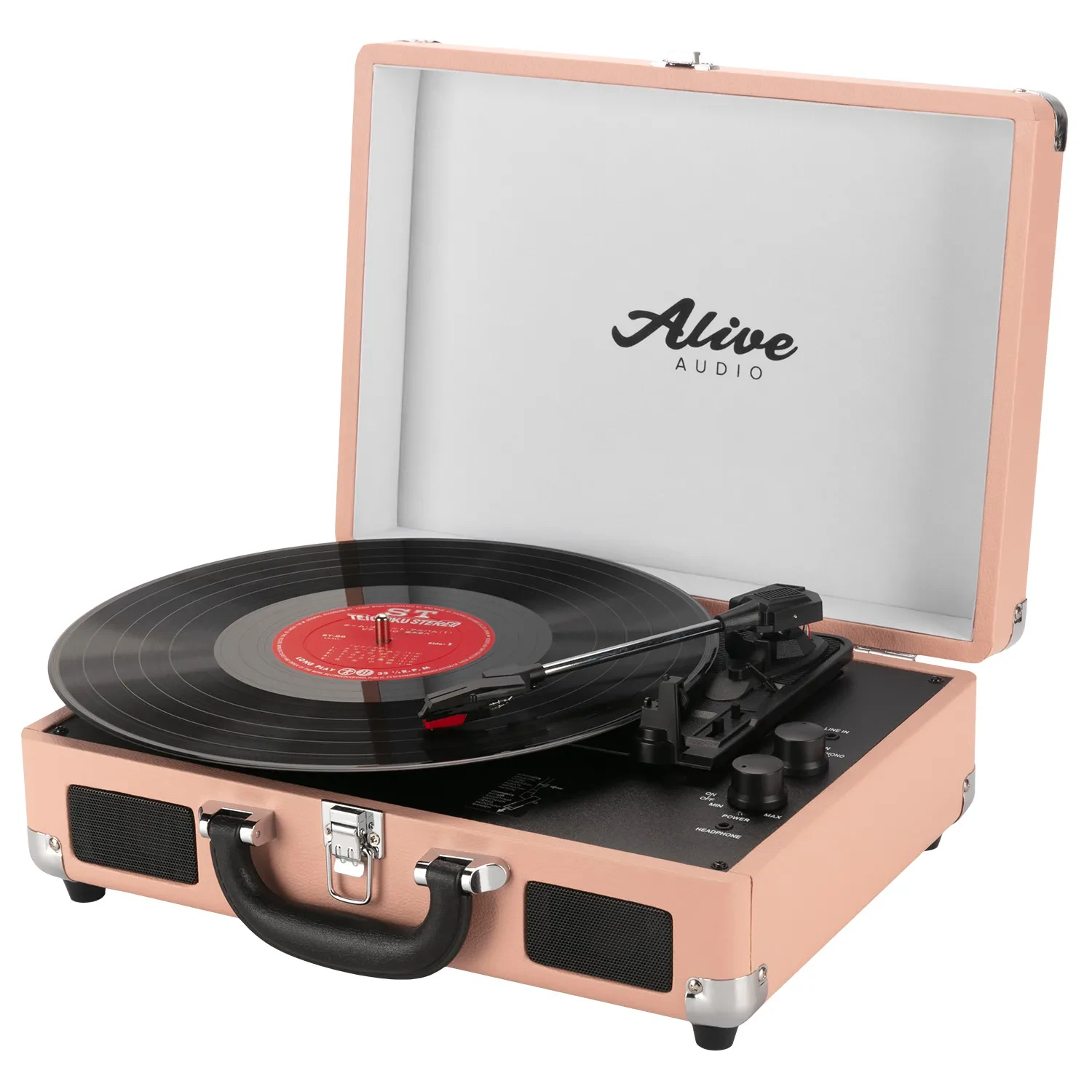 Виниловый проигрыватель Alive Audio GLAM Blush c Bluetooth и встроенной стереосистемой