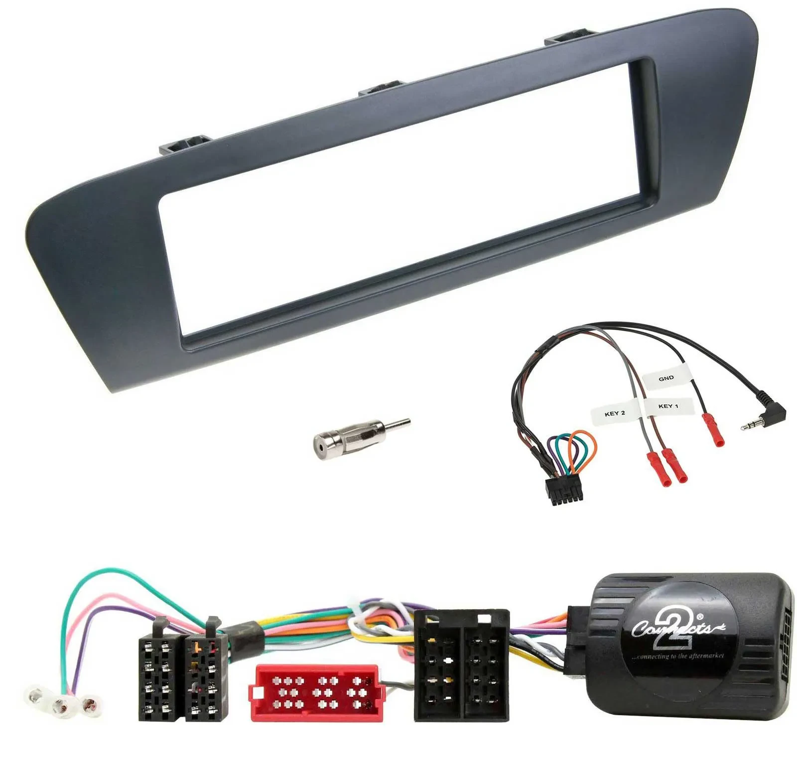 Адаптер управления на руле для магнитолы Caraudio24 Renault Grand Scenic (ISO, DIN, с 2009) (набор)