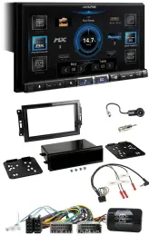 Alpine DAB 2DIN USB Bluetooth Lenkrad Autoradio für Dodge Jeep