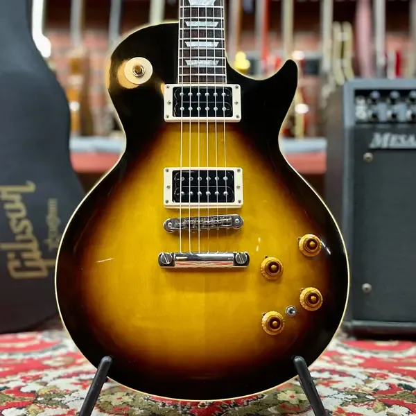 Электрогитара Gibson Les Paul Custom Shop Slash Signature SL499 Piezo Dark Tobacco Sunburst w/case USA 2007