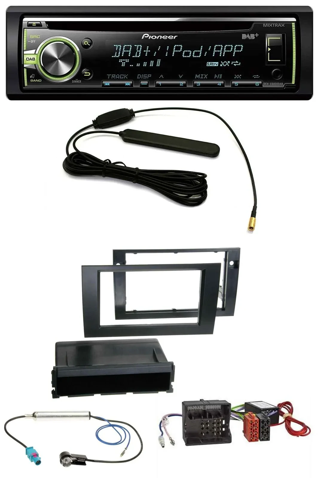 Pioneer MP3 USB CD DAB AUX Autoradio für Audi A4 B7 04-08 Symphony Aktivsystem M