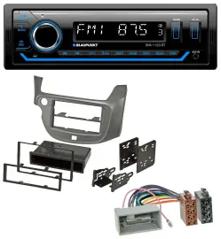 Blaupunkt MP3 Bluetooth USB AUX Autoradio für Honda Jazz (ab 2009) - silber